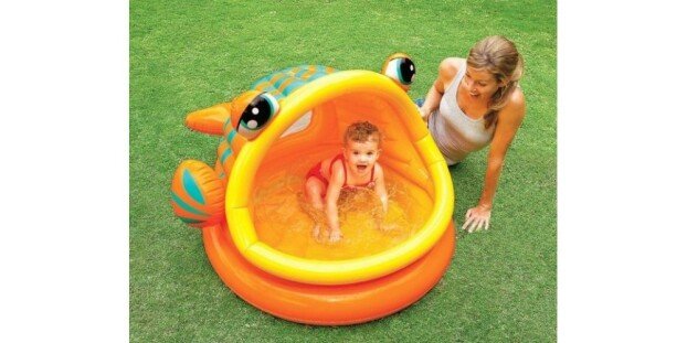 Piscina gonflabila Lazy Fish pentru copii